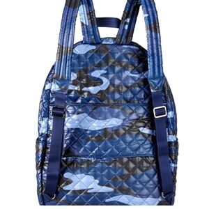 Oliver Thomas Crown blue quilted backpack